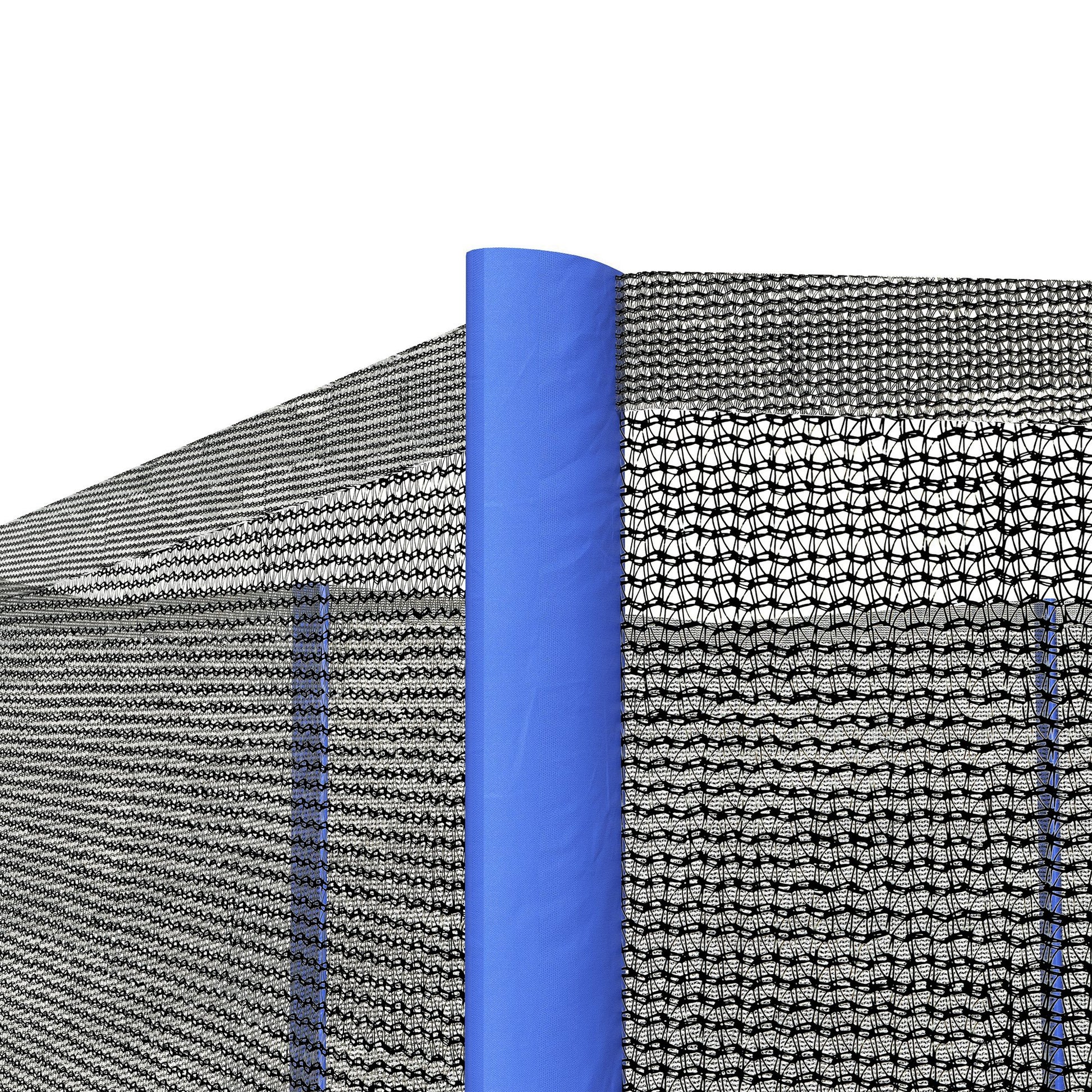 SPORTNOW Trampoline Safety Net for Ø244 cm Round Trampoline Outdoor Protective Net for 6 Straight Poles Blue