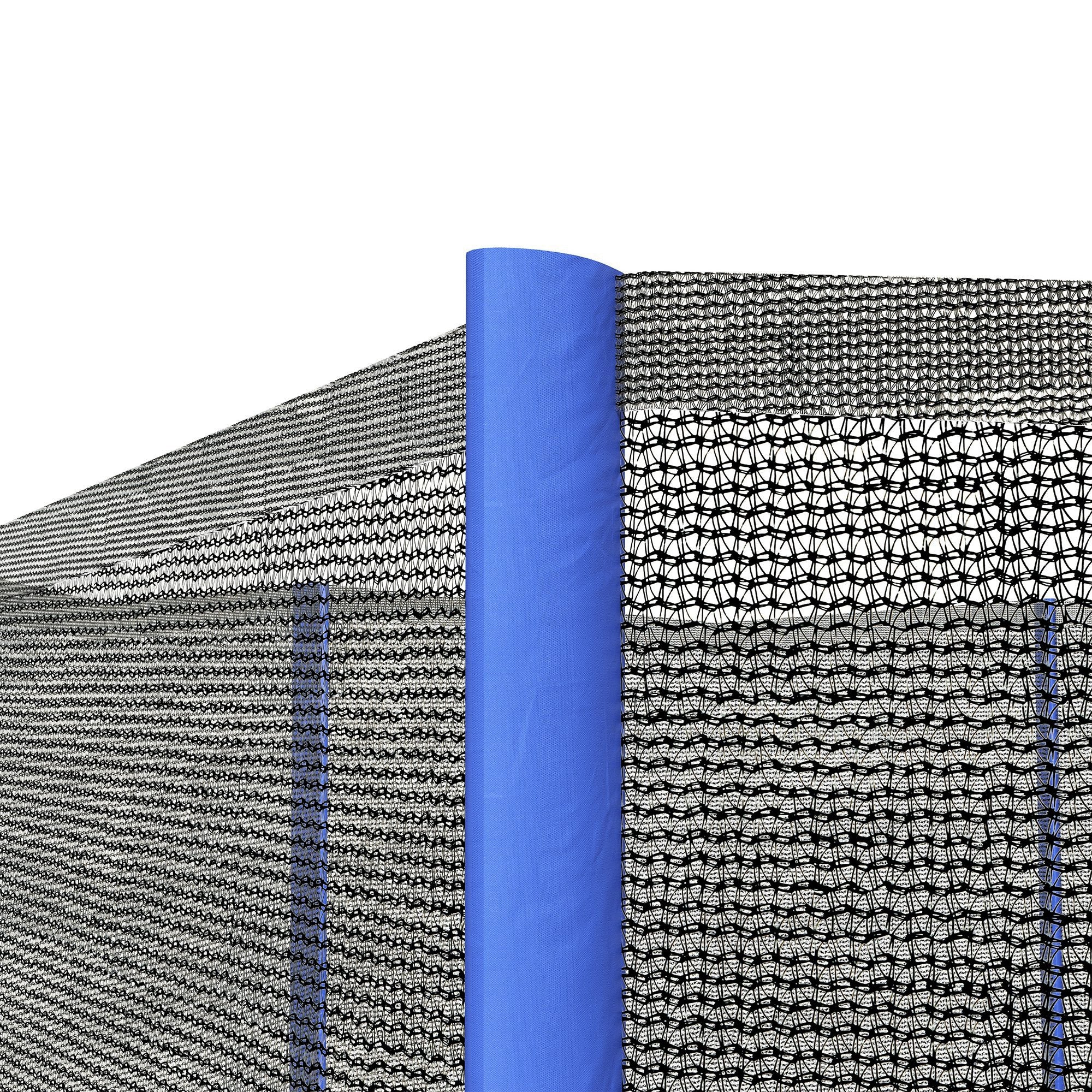 SPORTNOW Trampoline Safety Net for Ø244 cm Round Trampoline Outdoor Protective Net for 6 Straight Poles Blue
