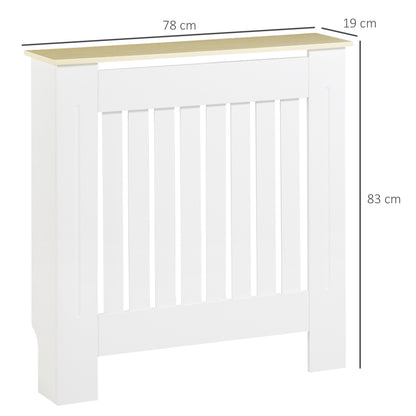 HOMCOM Cache-Radiateur 78x19x83 cm - Cache-Radiateur MDF pour Salon, Chambre, Couloir Blanc