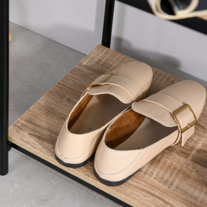 Coat Rack with Bench and Shoe Rack in Industrial Style, Vintage Wooden and Black Steel Entryway Furniture