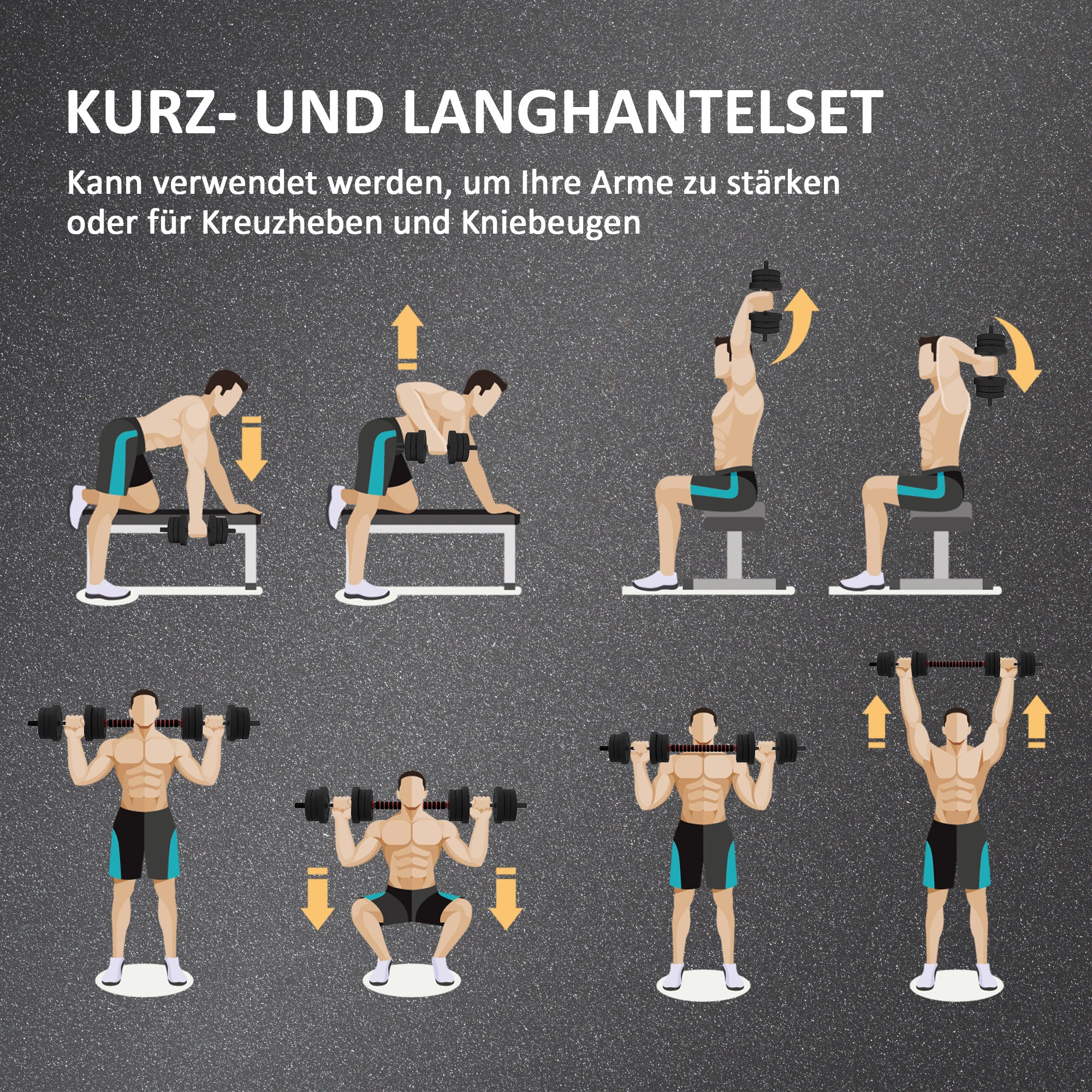 2 in 1 Dumbbells Set 20 kg Adjustable Dumbbell & Barbell Professional Dumbbell Strength Training and Weightlifting for Home Fitness