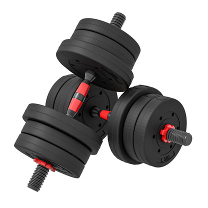 2 in 1 Dumbbells Set 20 kg Adjustable Dumbbell & Barbell Professional Dumbbell Strength Training and Weightlifting for Home Fitness