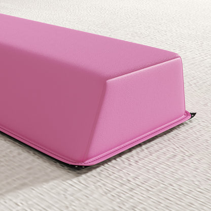 SPORTNOW 236 cm Folding Balance Beam, Portable Gymnastics Beam, Non-slip Balance Beam for Kids 3 Years and Up, Indoor & Outdoor, Light Red