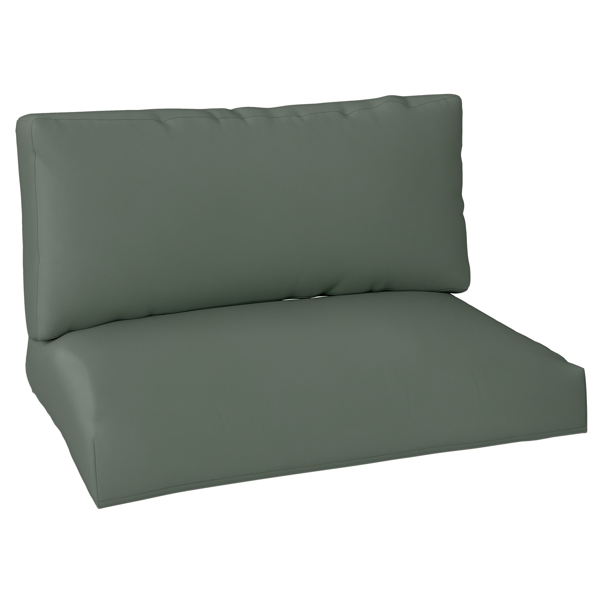 Pallet Cushion 2-Piece Set Removable Seat Cushion Pallet Pads with Backrest Outdoor Cushions Pallet Covers for Euro Pallets Pallet Sofa Pallet Furniture 120 x 80 x 20 cm Dark Grey