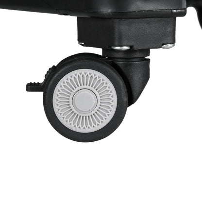 Folding Shopping Trolley, Shopping Cart with Adjustable Telescopic Handle, Stair Climber with Lid, Transport Cart up to 80 kg Capacity, Black