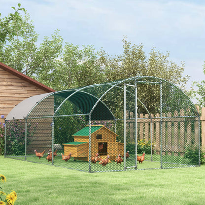 Outdoor Chicken Coop Wooden Chicken Coop for 2-4 Chickens with 2 Nests Removable Tray Hinged Roof 150x100x96.5 cm Natural