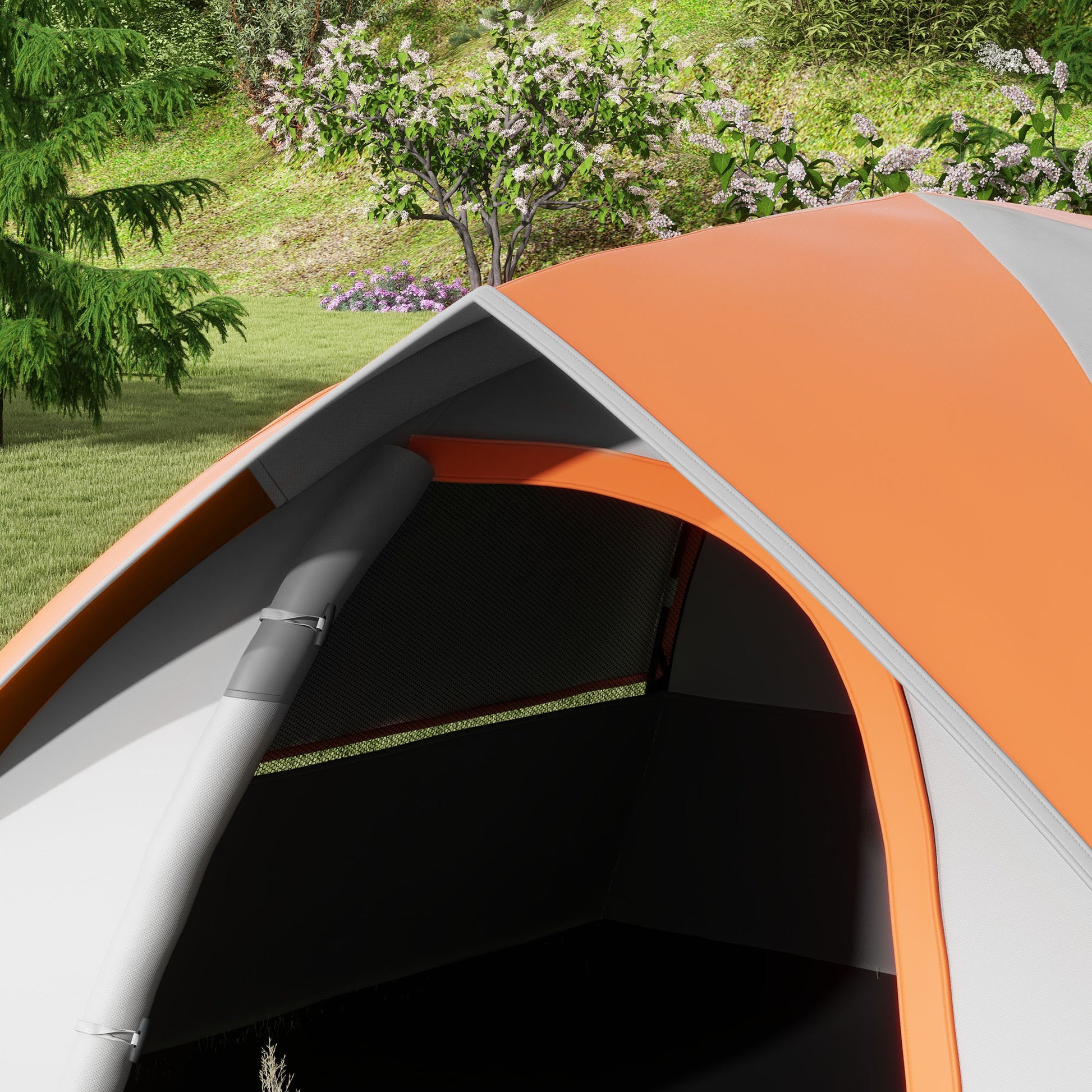 Dome Tent for 2 Persons Lightweight, Stable Waterproof Family Tent with Door & Window Pack Bag, Hook, Camping Tent with 3000mm Water Column Tent for Camping Travel Trekking Garden