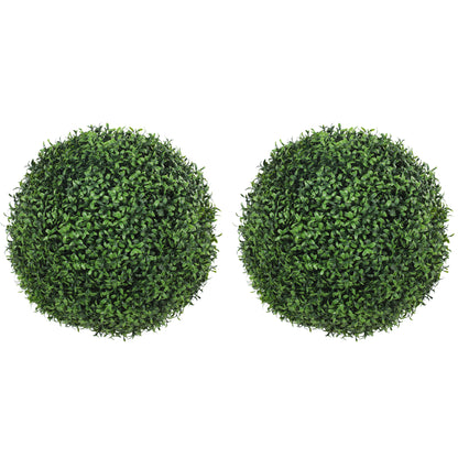 2-Pack Artificial Eucalyptus Topiary Balls Ø52 cm (20.5 in) – UV-Resistant Realistic Faux Plants for Home, Office, Garden, Patio – Decorative Gift