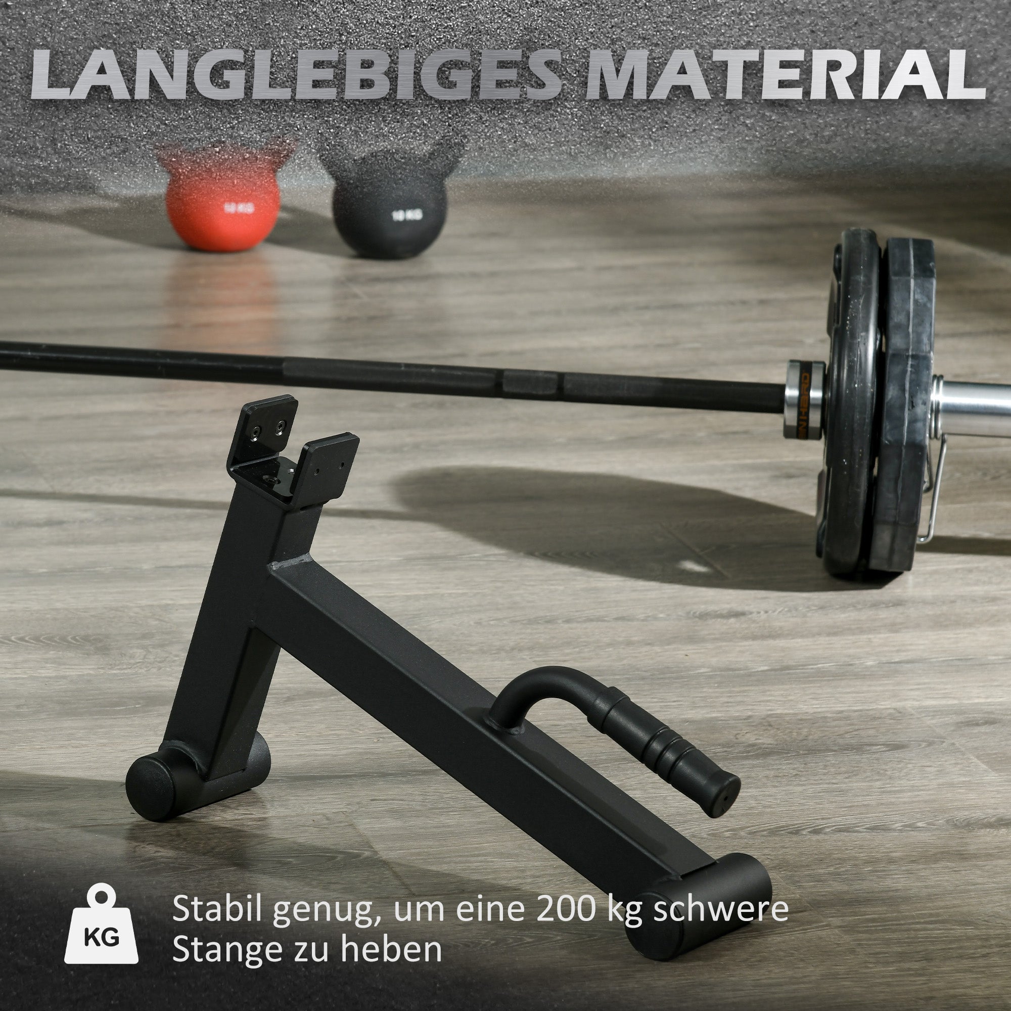 SPORTNOW Barbell Jack Deadlift Jack with Non-Slip Grip Deadlifting Barbell Jack Barbell Stand for Loading Barbell Weights Weightlifting Strength Training