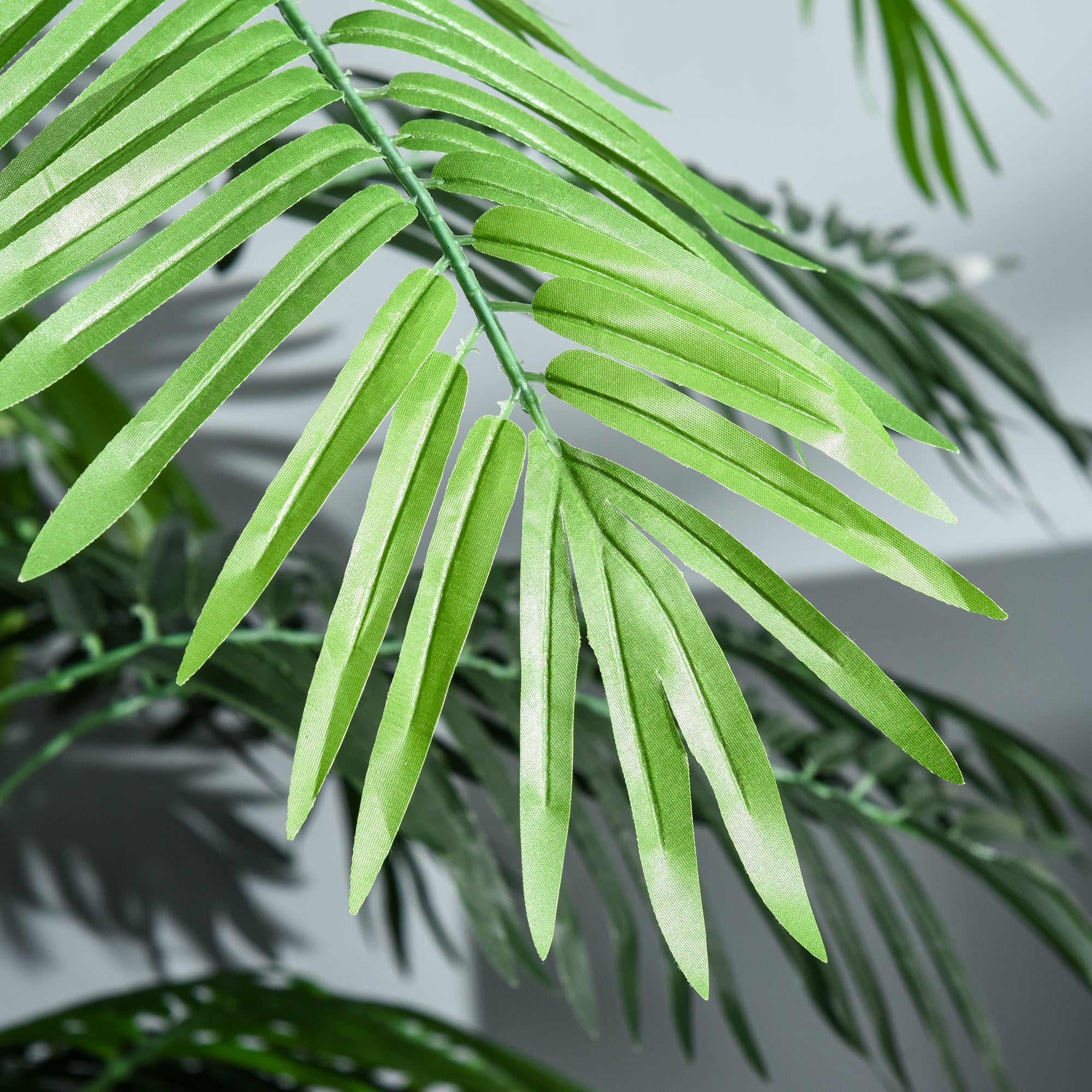 Artificial Palm Tree Height 1.7m Artificial Trunk Branches Lichen Large Leaves Highly Realistic Pot Included