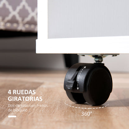 Wardrobe with Wheels Closet for Clothes with Hanging Rail Open Shelves Organizer for Bedroom 60x40x128 cm White