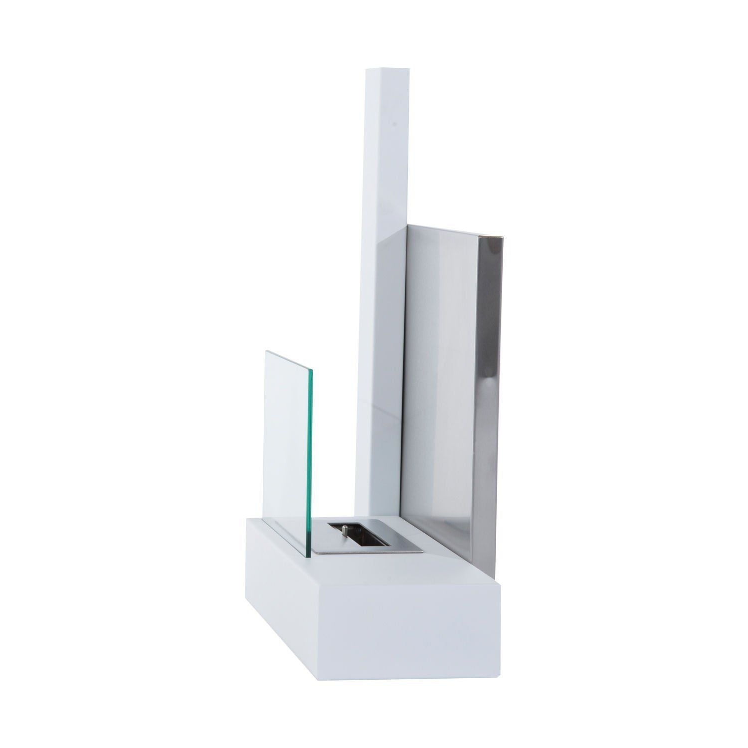 Bioethanol Fireplace Made of Stainless Steel with 1 Tank 0.9LT 75 x 22 x 63cm