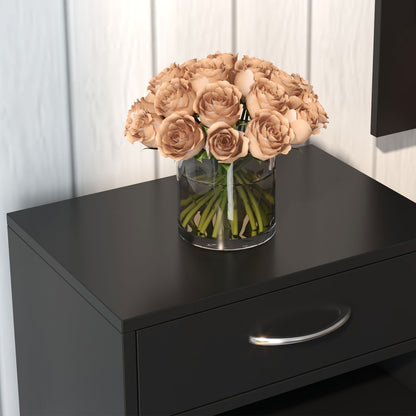 3-in-1 Entryway Furniture Set with Coat Rack Panel, Mirror, and Shoe Bench - 6 Hooks and Adjustable Shelf, Black