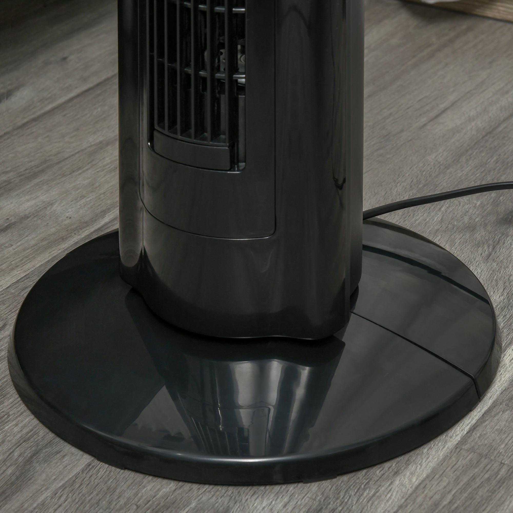 Tower Fan Quiet with Remote Control 106.8 cm 60° Oscillating Fan Floor Fan with 3 Modes, 3 Speeds, 8 Hr Timer, LED Display, Black