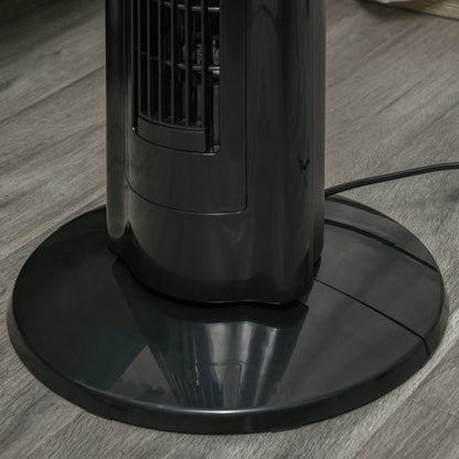 Tower Fan Quiet with Remote Control 106.8 cm 60° Oscillating Fan Floor Fan with 3 Modes, 3 Speeds, 8 Hr Timer, LED Display, Black
