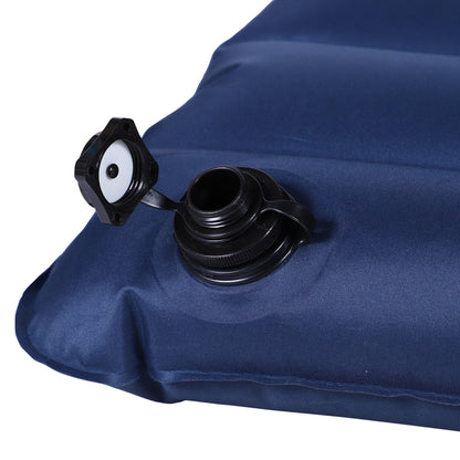 Air Mattress 2 Persons Self-Inflating Sleeping Mat Airbed with Built-in Pump Inflatable Mattress Guest Mattress Guest Bed Sleeping Pad for Camping Home Use 195 x 138 x 10 cm