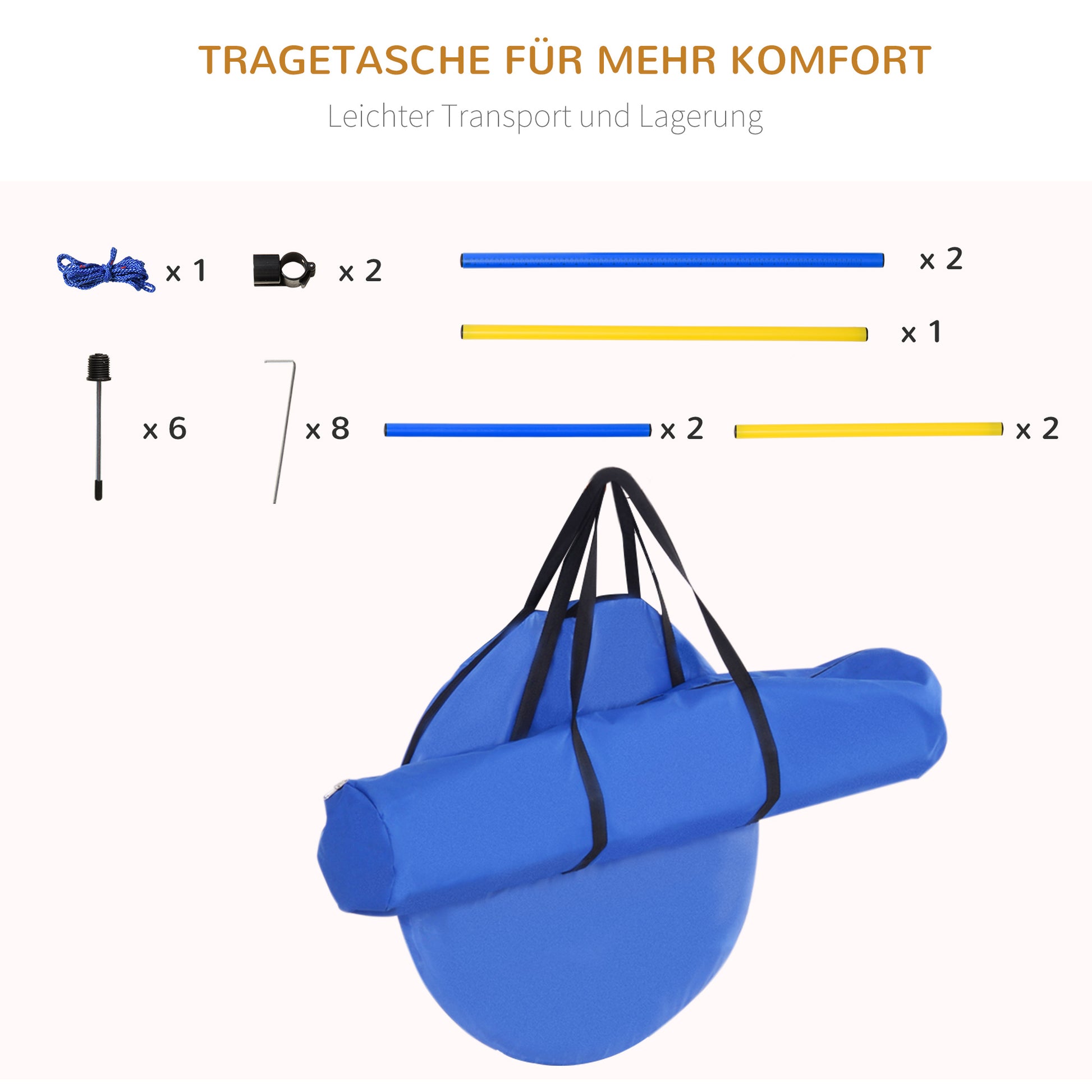 Agility Set Dogs 5-piece Agility Equipment for Dog Training Stick Hurdle Set with Dog Tunnel 4 Slalom Poles Height Adjustable Hurdles Pause Box Carrying Bag Agility Set for Games Training
