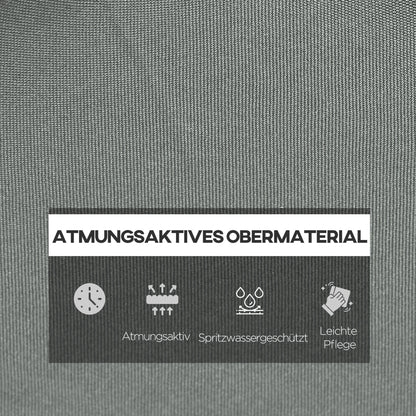 Sun Lounger Cushion Sun Lounger Pad Garden Lounger Padding Cover Polyester Dark Gray 196 x 55 x 8 cm