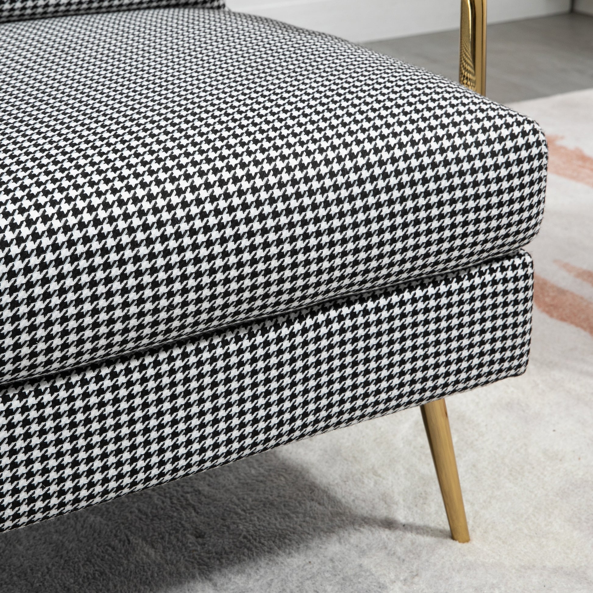 Wingback Chair, Upholstered Armchair with Linen Look, Accent Chair, Dining Chair with Steel Legs, Lounge Chair for Bedroom, Living Room, 72 x 81.5 x 87.5 cm