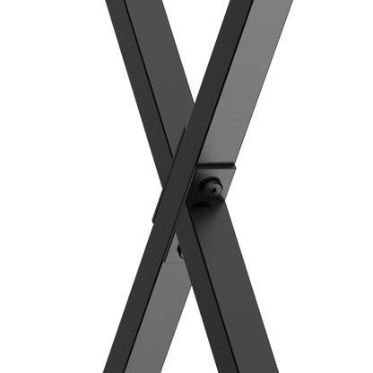 Set of 2 X-Shaped Steel Table Legs - 70L x 8W x 72H cm - industrial design