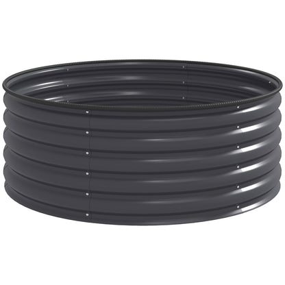 Steel Raised Garden Bed, Planter Bed Cold Frame Garden Box Stackable Flower Pot Stackable Plant Box 120x120x43cm Vegetable Bed for Garden Balcony Terrace, Planter for Flowers, Plants