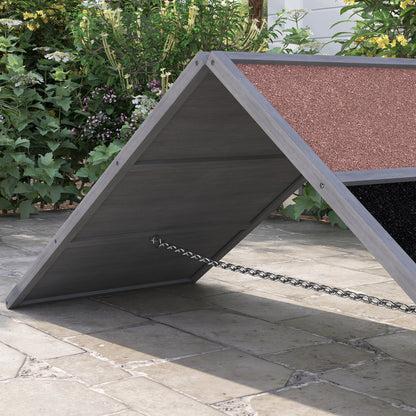 Dog Agility Ramp, agility equipment for dogs, A-frame design, non-slip surface, for dogs of all breeds, for garden, park, gray