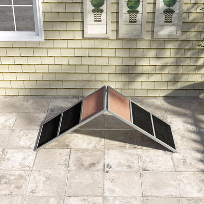 Dog Agility Ramp, agility equipment for dogs, A-frame design, non-slip surface, for dogs of all breeds, for garden, park, gray