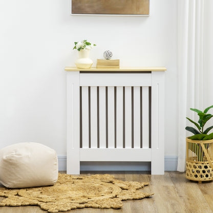 HOMCOM Cache-Radiateur 78x19x83 cm - Cache-Radiateur MDF pour Salon, Chambre, Couloir Blanc