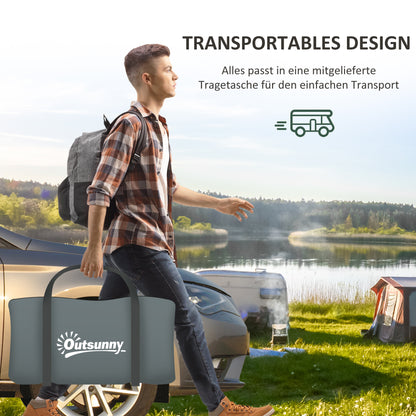 Tunnel Tent, Camping Tent for 8 Persons, with Light Hook, Mesh Windows, Family Tent with Carrying Bag, 3000mm Water-Repellent Group Tent, for Garden, Camping, Green