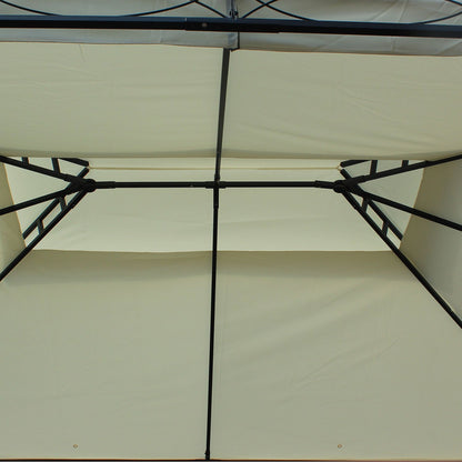 Luxury Pavilion Garden Gazebo Party Tent Marquee Pagoda 3x4m Cream