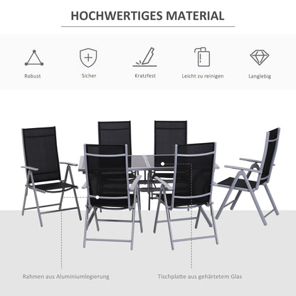 7-Piece Seating Set Garden Furniture Set Outdoor Aluminum (7-Piece)