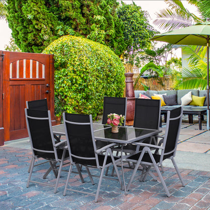 7-Piece Seating Set Garden Furniture Set Outdoor Aluminum (7-Piece)