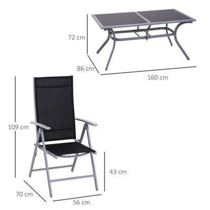 7-Piece Seating Set Garden Furniture Set Outdoor Aluminum (7-Piece)