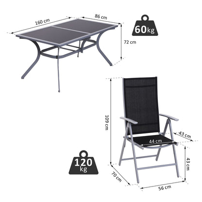 7-Piece Seating Set Garden Furniture Set Outdoor Aluminum (7-Piece)