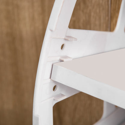 3-Door Shoe Cabinet for 18-27 Pairs of Shoes Modern Shoe Rack with Drawer and Door for Living Room Entryway Bedroom 84x30x132 cm Natural Wood