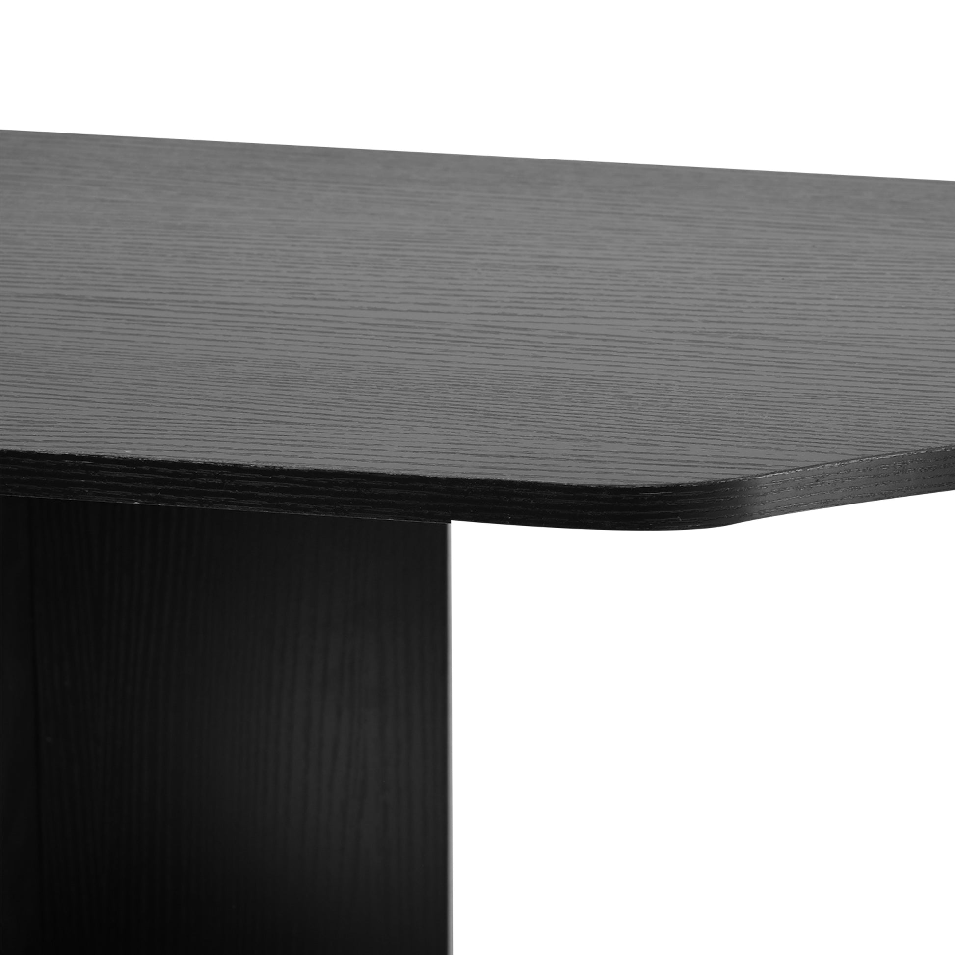 Computer Desk with Multimedia Storage Design Multi-Storage 137 L x 55 W x 92 H cm Black and White