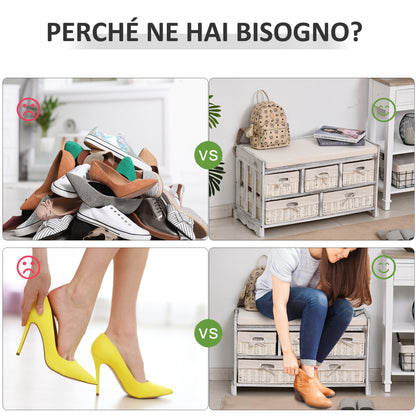 Shoe Bench with Cushion, Drawer, and 3 Open Compartments, Wooden Entryway Furniture 81x31.5x49cm, White