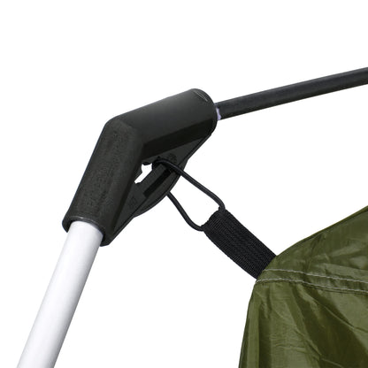 Family Camping Tent for 4-8 People with 2 Bedrooms Large Camping Tent with 2 Pockets and Mesh Windows Waterproof 157.5x108.3x82.7 inches Green