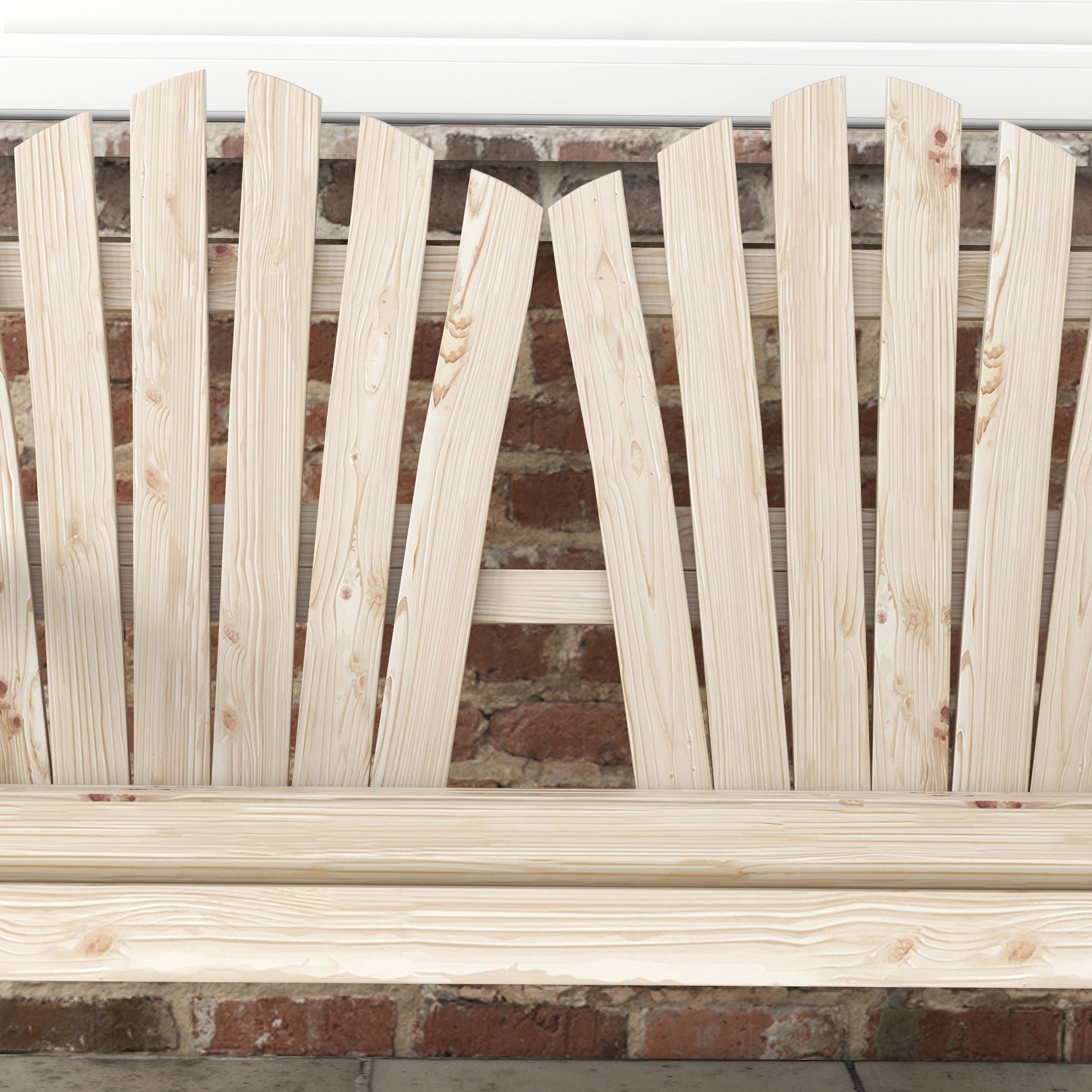 2-Seater Solid Wood Garden Bench with Armrest, Patio Furniture 250kg Capacity, Rustic Bench for Garden, Terrace, and other Outdoor Areas, 108 x 66 x 95 cm, Natural Wood