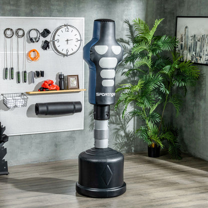 SPORTNOW Standing Punching Bag, 178-207cm Adjustable Height Freestanding Punching Bag with HDPE Base, Boxing Dummy for Kids, Adults, Home Training