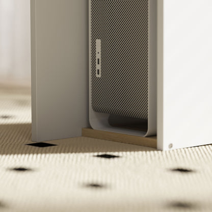 Desk 113 x 45 cm Computer Desk Office Desk with Open Shelves, CPU Stand, Steel Frame for Home Office, Bedroom Oak