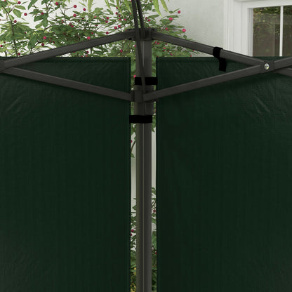 Side Walls for Gazebo 3x3 m and 3x6 m Set of 2 Walls for Canopy with Windows 293x193 cm Dark Green