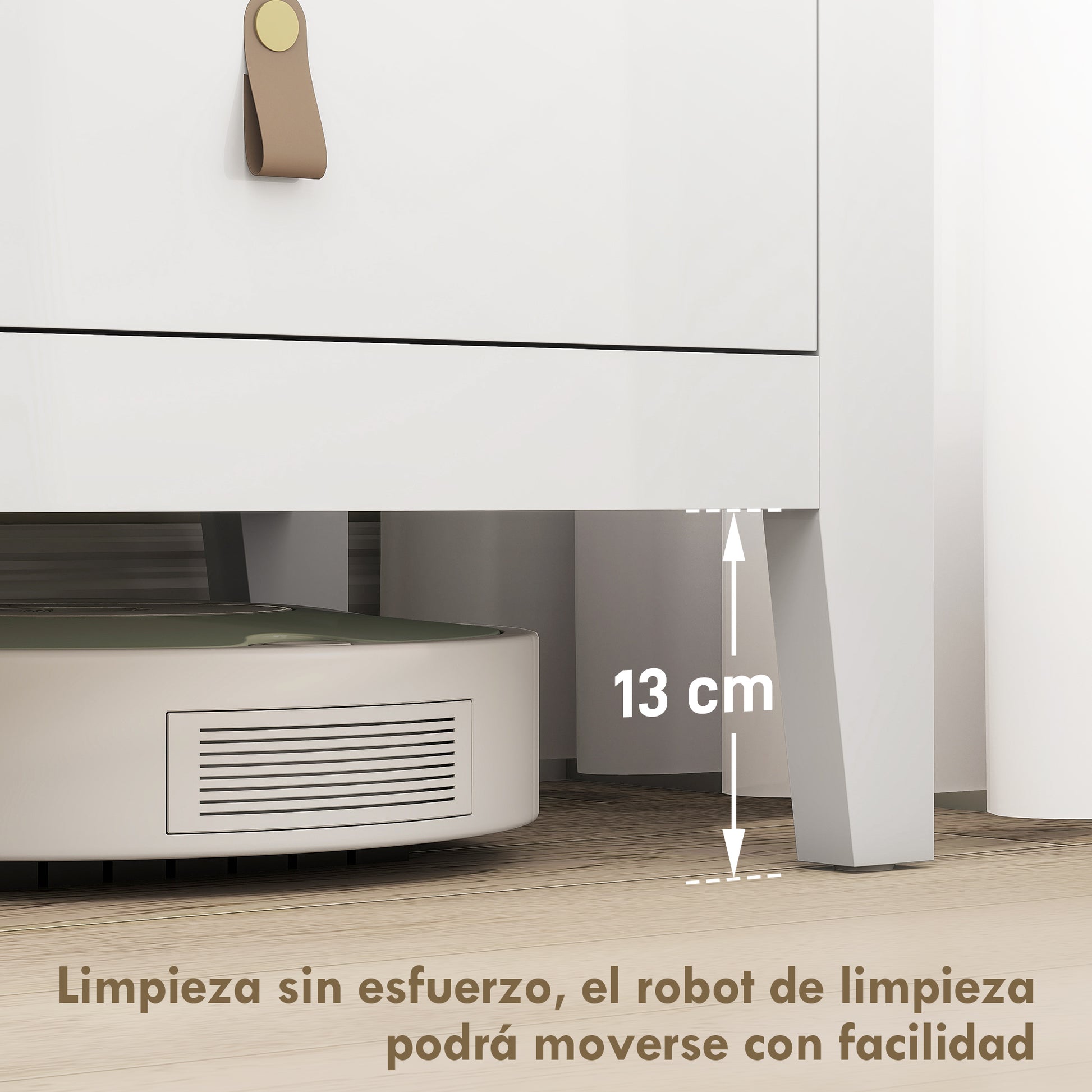6-Drawer Dresser Dresser for Bedroom with PU Handles Chest of Drawers for Living Room Hallway 120x40x78 cm White