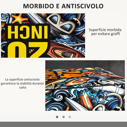 SPORTNOW 3 in 1 Plastic Plyo Box, Plyometric Platform for Jump Training, Plyometric Box for Exercise at Home, Gym, and Outdoors, 61x51x41cm, Multicolor