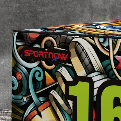 SPORTNOW 3 in 1 Plastic Plyo Box, Plyometric Platform for Jump Training, Plyometric Box for Exercise at Home, Gym, and Outdoors, 61x51x41cm, Multicolor