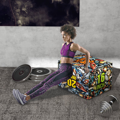 SPORTNOW 3 in 1 Plastic Plyo Box, Plyometric Platform for Jump Training, Plyometric Box for Exercise at Home, Gym, and Outdoors, 61x51x41cm, Multicolor