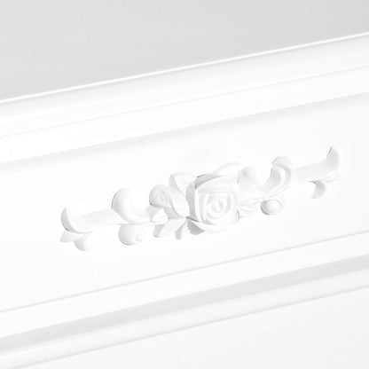 Nightstand with 1 Drawer Wood Side Table for Bedroom Living Room Modern Style 15.75x13.78x23.62 inches White