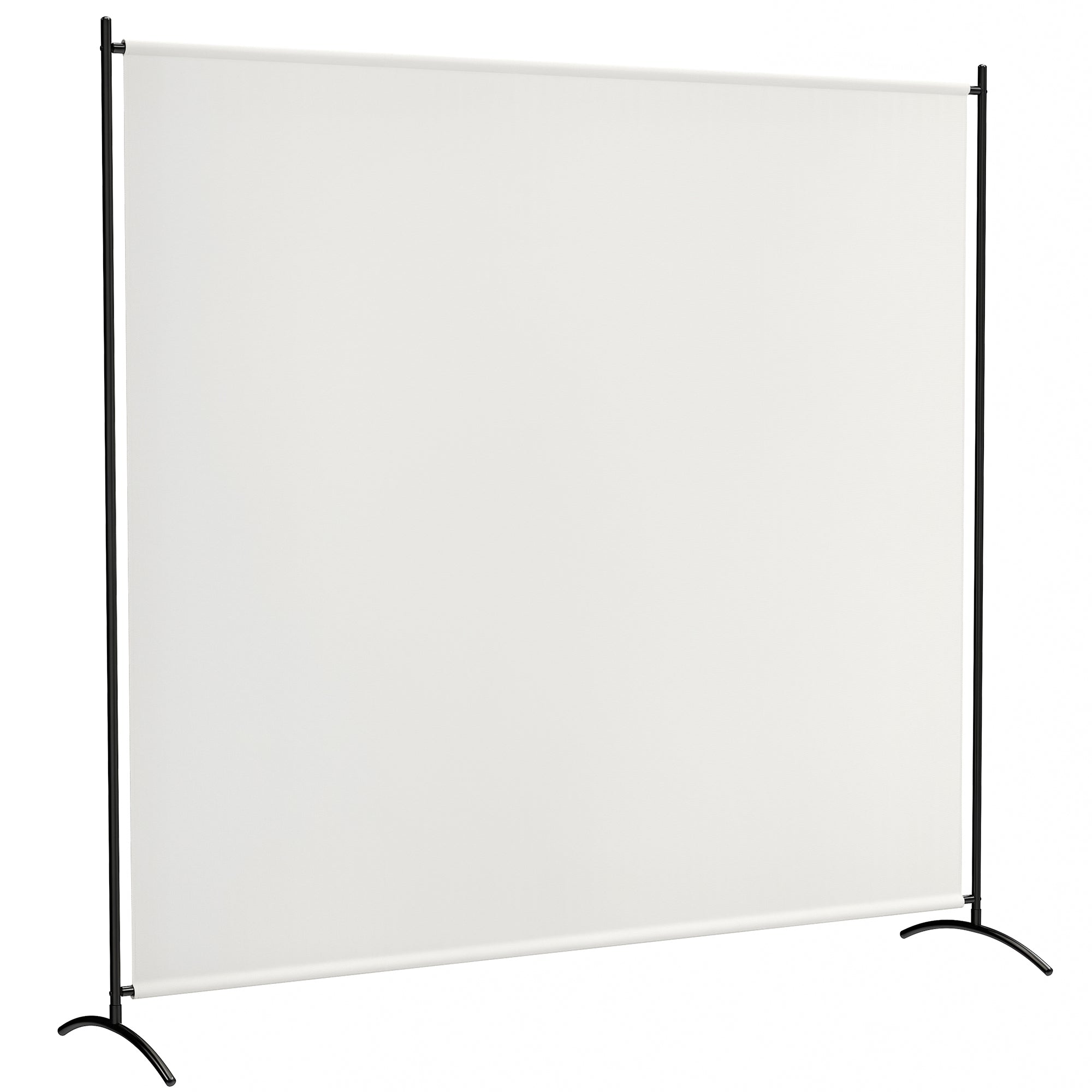 Single-Panel Outdoor Privacy Screen, UV30+ Water-Resistant Panel, Stable Base, Beige (71 x 19.7 x 71 in)