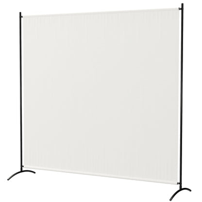 Single-Panel Outdoor Privacy Screen, UV30+ Water-Resistant Panel, Stable Base, Beige (71 x 19.7 x 71 in)