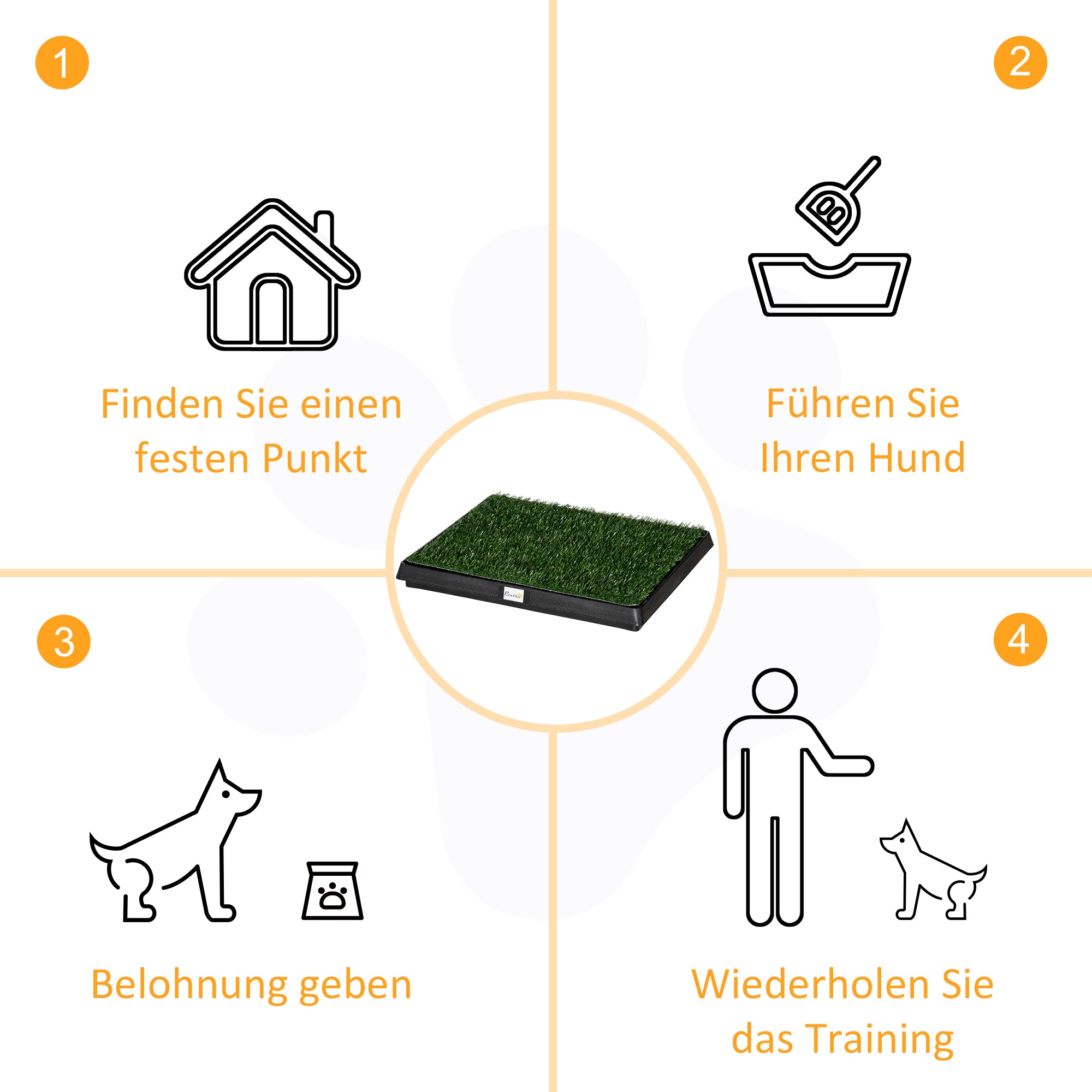 Dog Toilet with Grass 63 x 51 cm Dog Potty Training Pad with Removable Drawer, Puppy Toilet for Small Dogs Big Dogs Older
